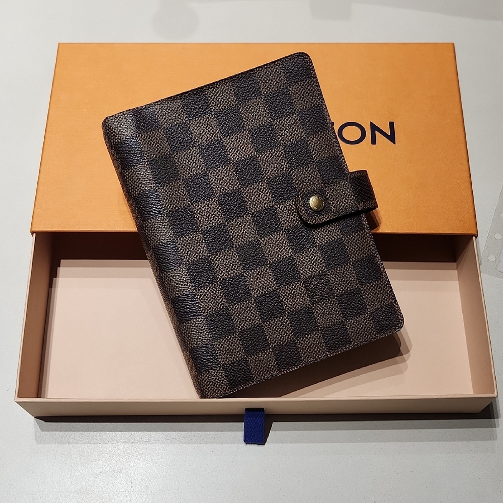 Louis Vuitton Checkered Brown and Black Planner